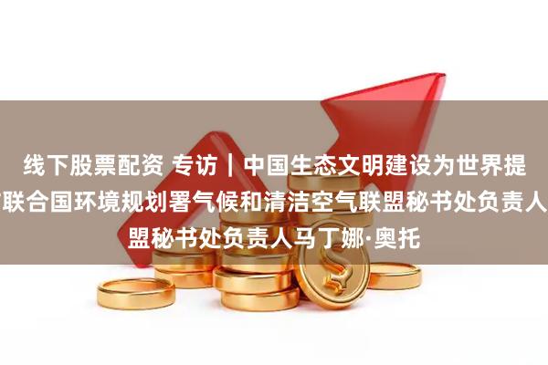 线下股票配资 专访｜中国生态文明建设为世界提供范例——访联合国环境规划署气候和清洁空气联盟秘书处负责人马丁娜·奥托